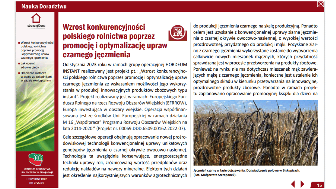 Artykuł HORYZONT CDR